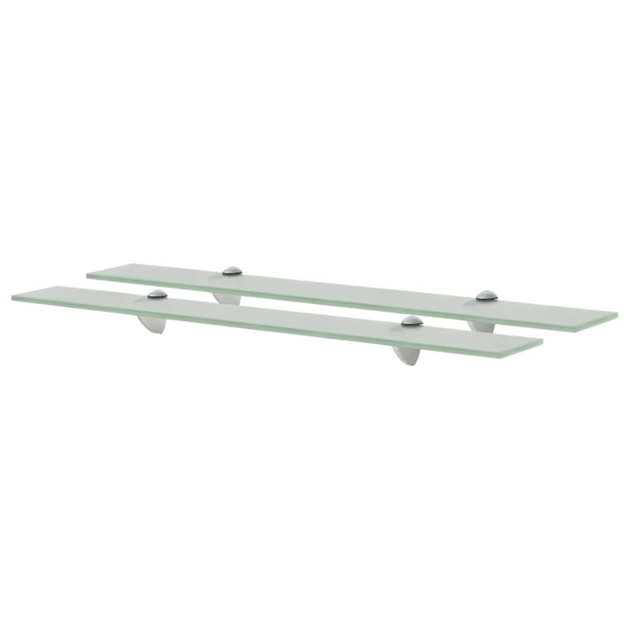 Schappen Zwevend 8 Mm Glas 2 70 x 20 cm Wit