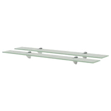 Schappen Zwevend 8 Mm Glas 2 80 x 20 cm Wit