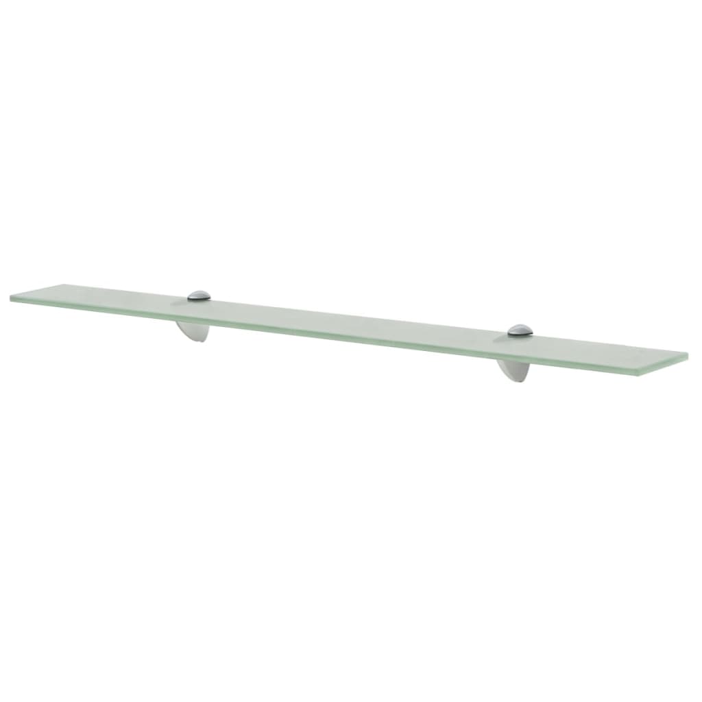 Schappen Zwevend 8 Mm Glas 2 80 x 20 cm Wit