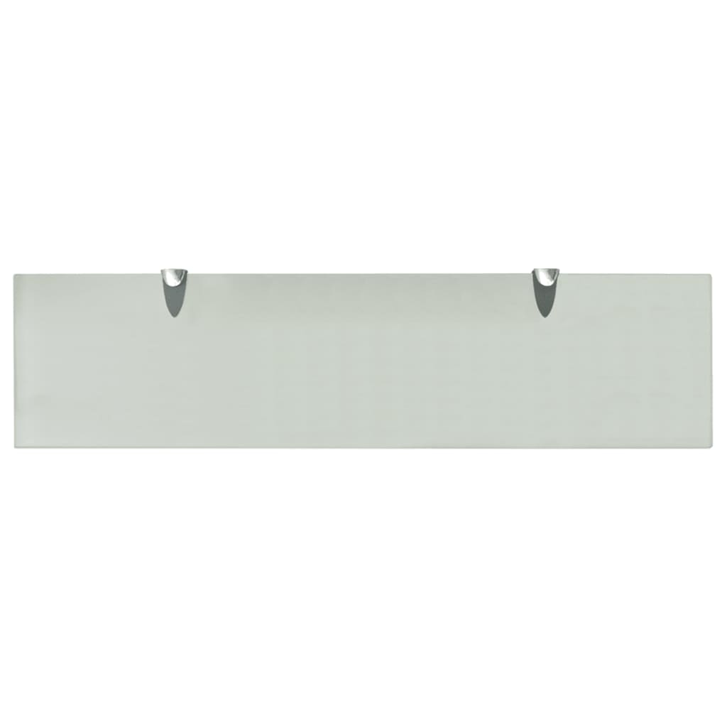Schappen Zwevend 8 Mm Glas 2 80 x 20 cm Wit