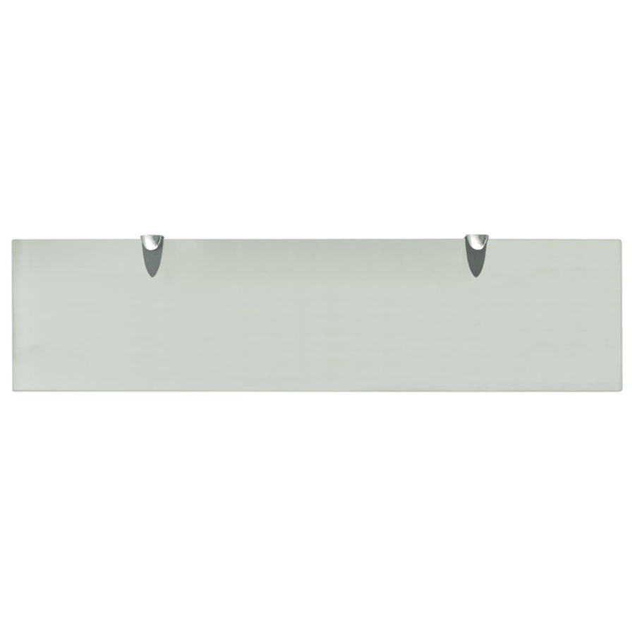 Schappen Zwevend 8 Mm Glas 2 80 x 20 cm Wit