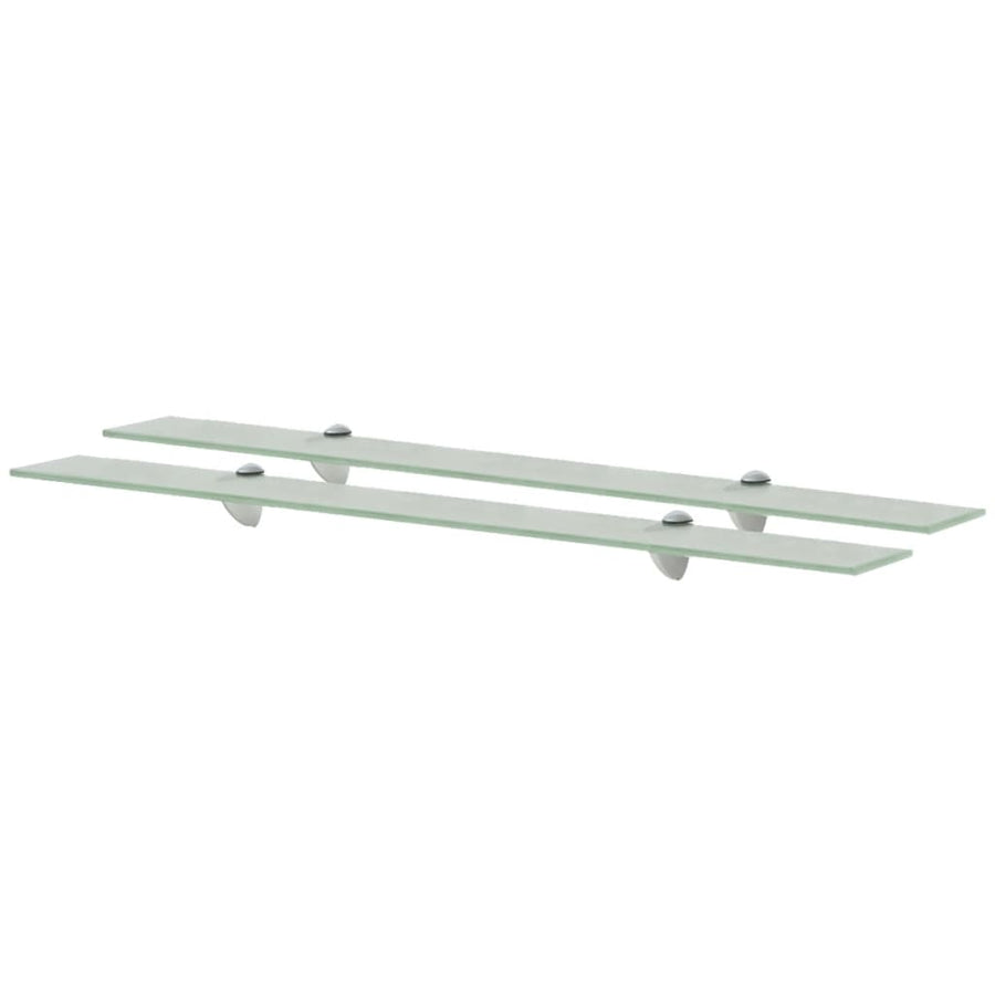 Schappen Zwevend 8 Mm Glas 2 90 x 20 cm Wit