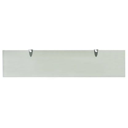 Schappen Zwevend 8 Mm Glas 2 90 x 20 cm Wit