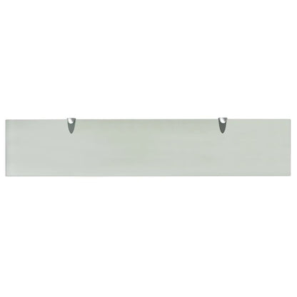 Schappen Zwevend 8 Mm Glas 2 100 x 20 cm Wit
