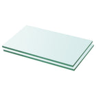 Wandplanken glas 30x12 cm transparant 2 stuks