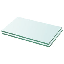 Schappen Glas Transparant Lichtgrijs 2 30 x 12 cm