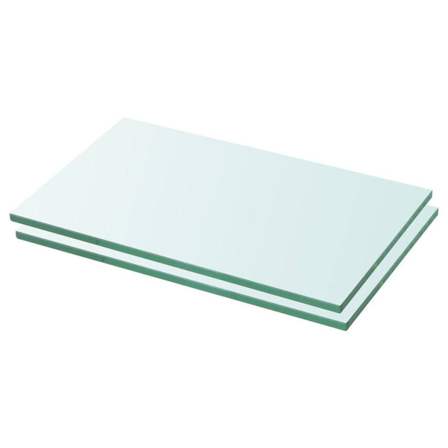 Schappen Glas Transparant Lichtgrijs 2 30 x 12 cm
