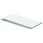 Shelves 2 pcs 40x12 cm glass transparent