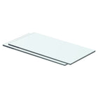 Wandplanken glas 2 st 40x15 cm transparant