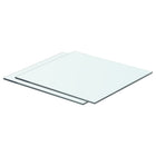 Wandplanken glas 40x30 cm transparant 2 stuks
