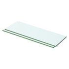 Shelves 2 pcs 50x12 cm glass transparent