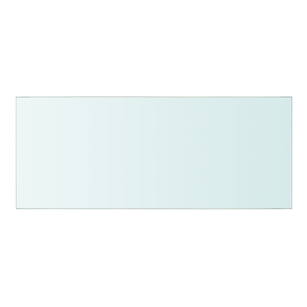 Schappen 2 st 50x20 cm glas transparant