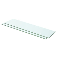 Schappen Glas Transparant Zwart En Bruin 2 60 x 12 cm