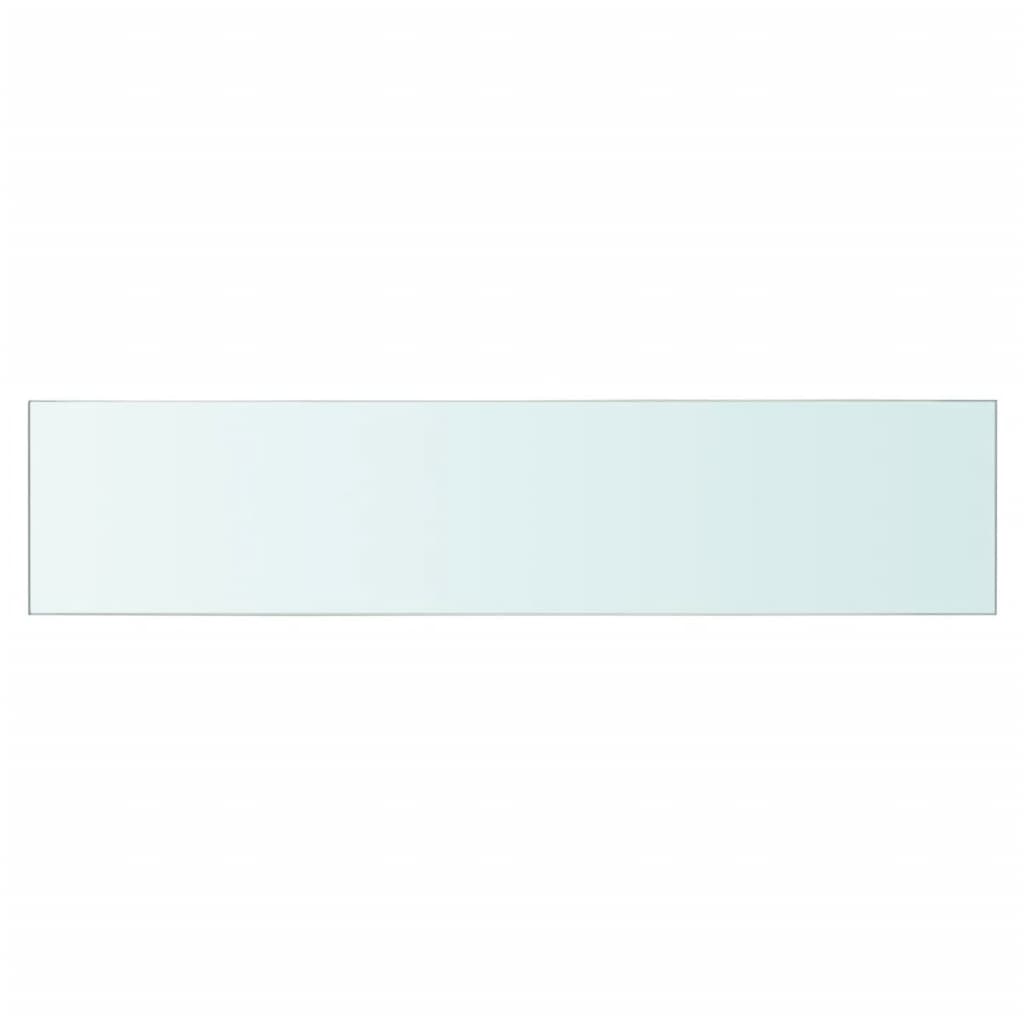 Schappen Glas Transparant Zwart En Bruin 2 60 x 12 cm