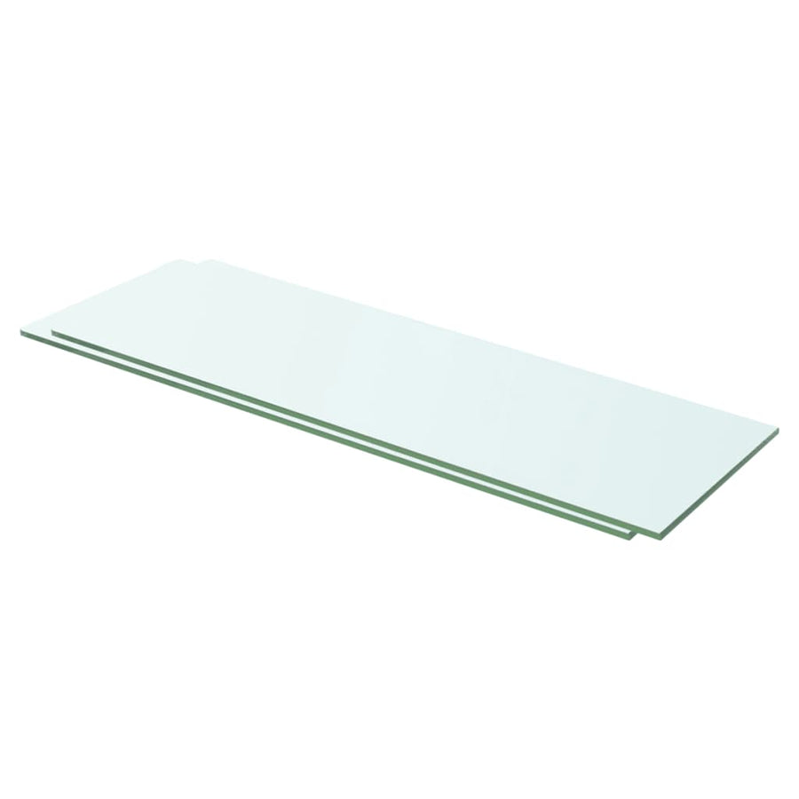 Schappen Glas Transparant 2 60 x 15 cm