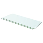 Wandplanken glas 60x20 cm transparant 2 stuks