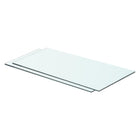Shelves 2 pcs 60x25 cm glass transparent