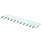 Wandplanken glas 70x15 cm transparant 2 stuks
