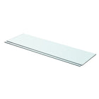 Wandplanken glas 70x20 cm transparant 2 stuks