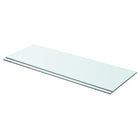 Shelves 2 pcs 70x25 cm glass transparent
