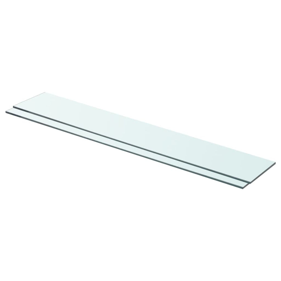 Schappen Glas Transparant 2 80 x 12 cm