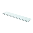 Shelves 2 pcs 80x15 cm transparent glass