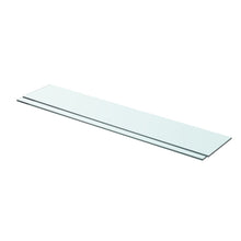 Schappen Glas Transparant Antraciet 2 80 x 15 cm