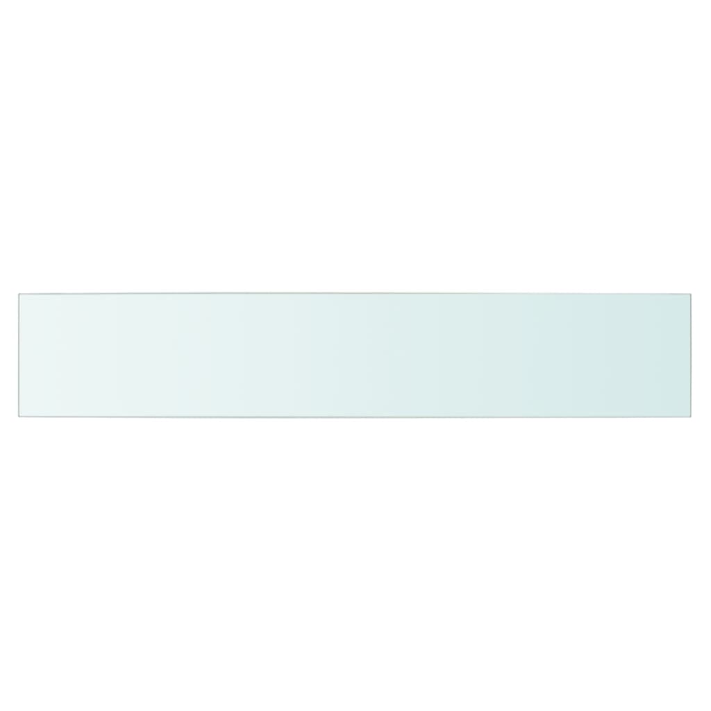 Schappen Glas Transparant Antraciet 2 80 x 15 cm