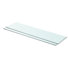 Schappen Glas Transparant 2 80 x 20 cm