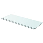 Shelves 2 pcs 80x30 cm glass transparent