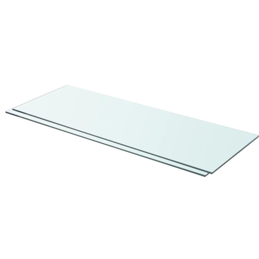Schappen Glas Transparant Donkergrijs 2 80 x 30 cm