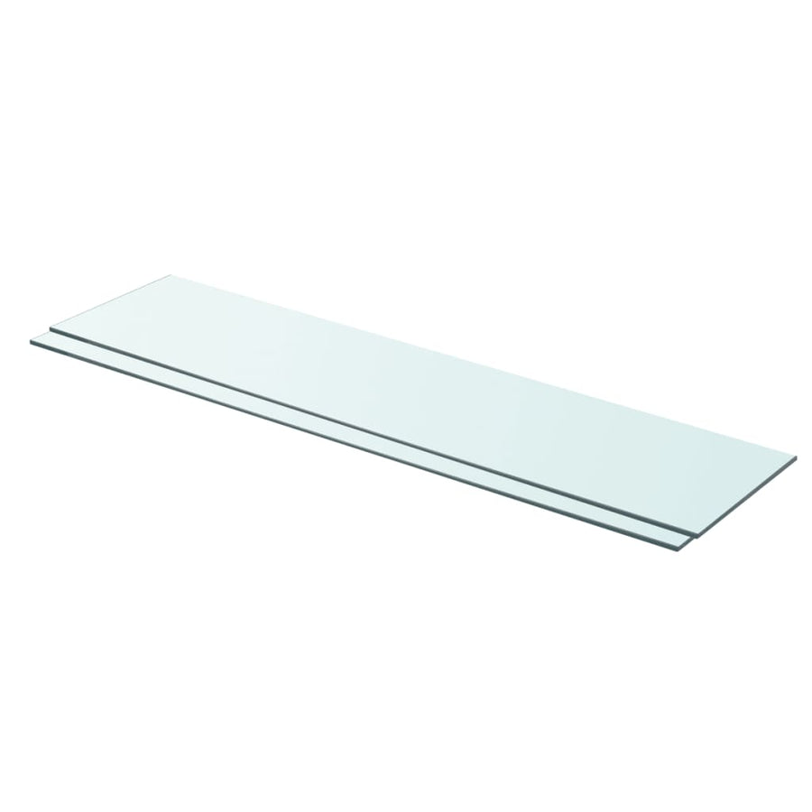 Schappen Glas Transparant 2 90 x 20 cm
