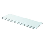 Shelves 2 pcs 90x25 cm glass transparent