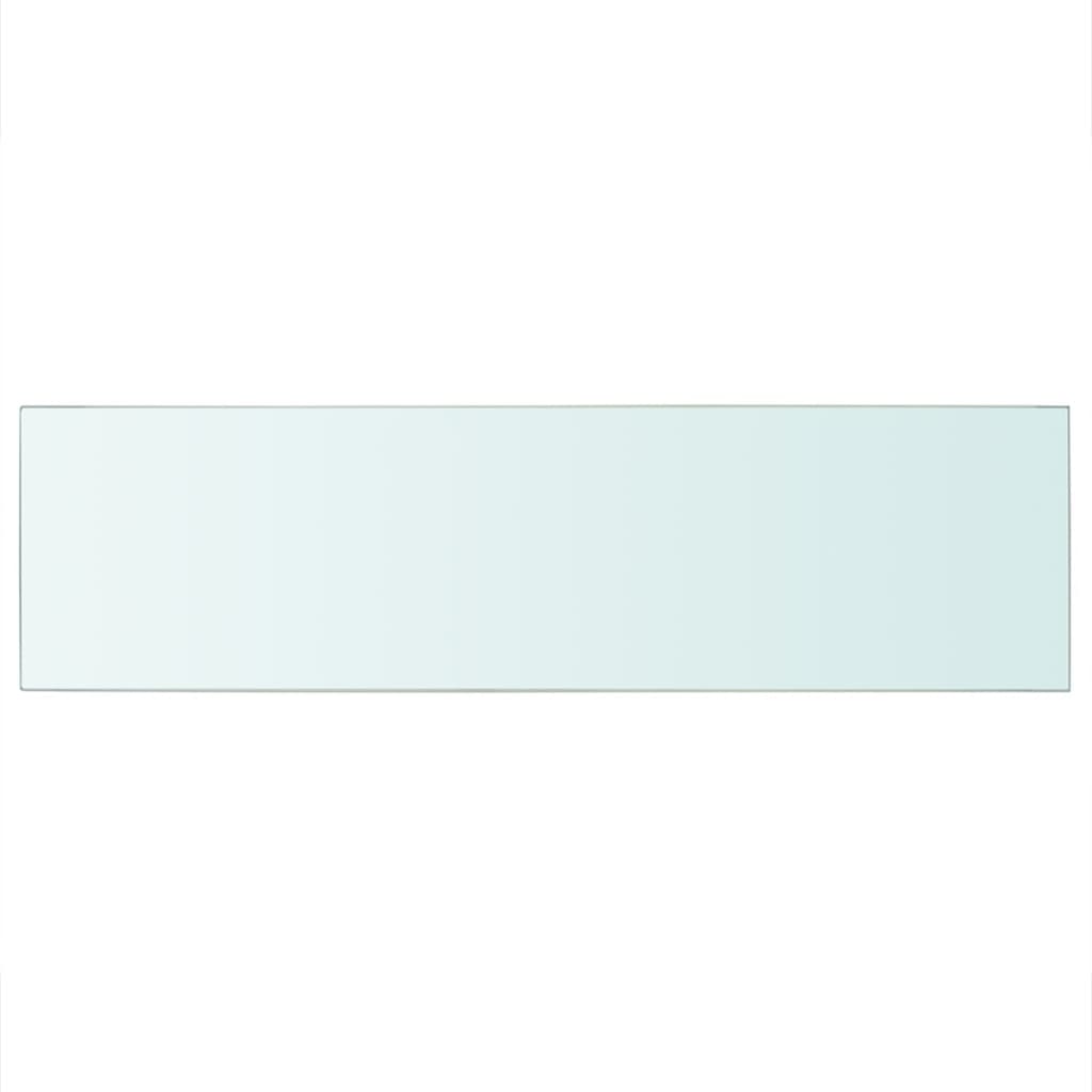 Schappen Glas Transparant Zwart En Rood 2 90 x 25 cm
