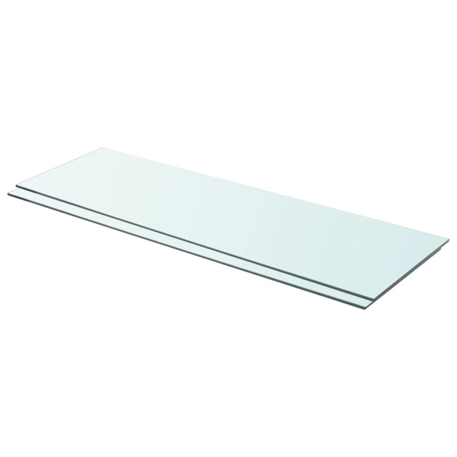 Schappen Glas Transparant 2 90 x 30 cm