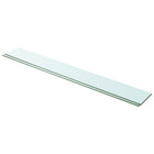 Wandplanken glas 2 st 100x12 cm transparant