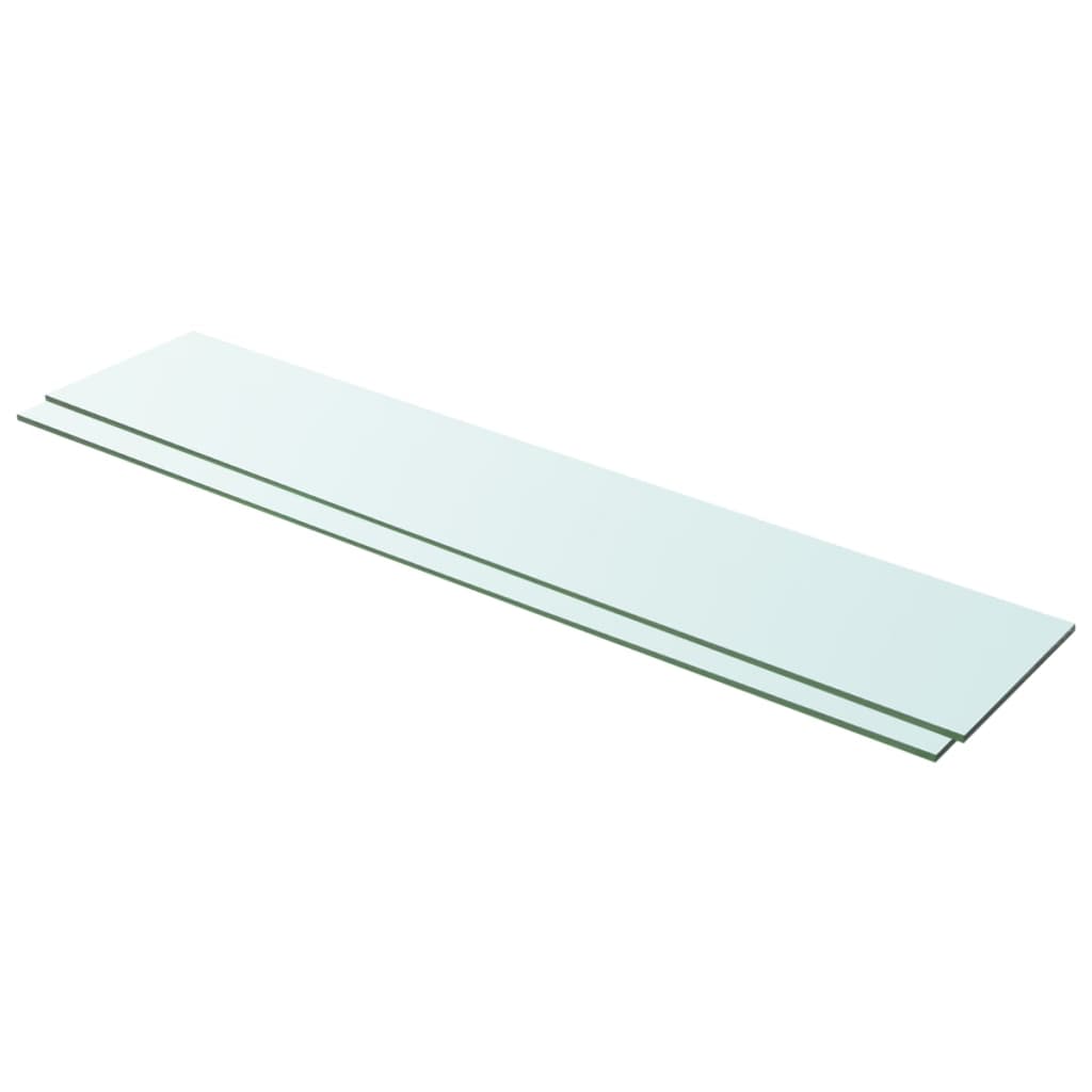 Schappen Glas Transparant 2 100 x 20 cm