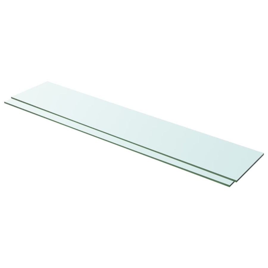Schappen Glas Transparant 2 100 x 20 cm