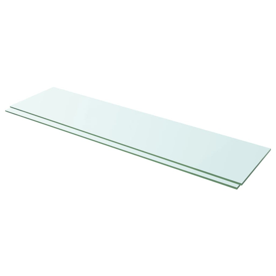 Schappen Glas Transparant 2 100 x 25 cm