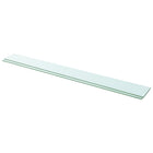 Wandplanken 2 st 110x12 cm glas transparant
