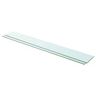 Wandplanken 2 st 110x15 cm glas transparant