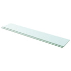 Shelves 2 pcs 110x20 cm transparent glass