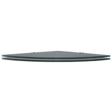 Hoekschappen Met Chromen Dragers Glas 2 25 x 25 cm Zwart