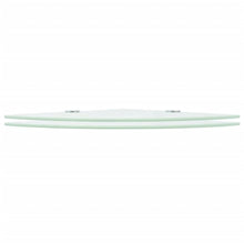 Hoekschappen Met Chromen Dragers Glas 2 35 x 35 cm Wit