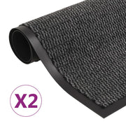 Droogloopmat 120x180 cm antraciet 2 stuks