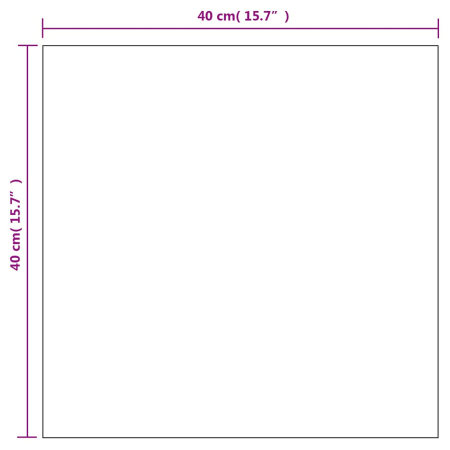 Wandspiegels Vierkant Glas 2 40 x 40 cm zonder LED