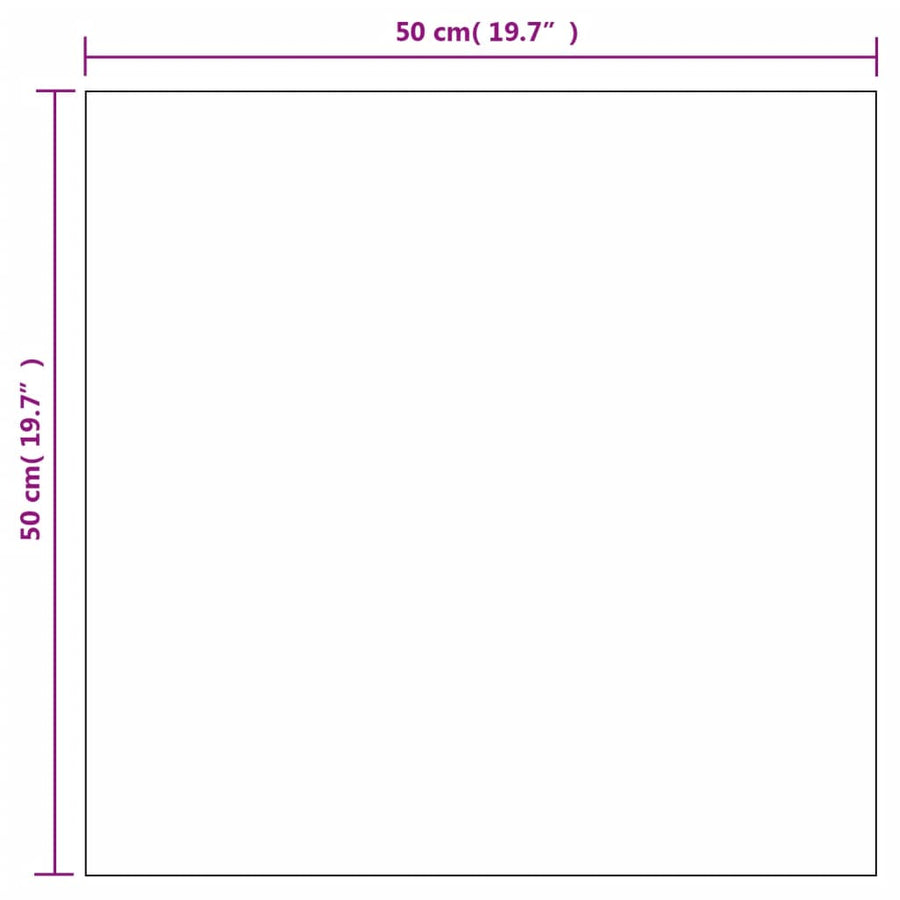 Wandspiegels Vierkant Glas 2 50 x 50 cm zonder LED