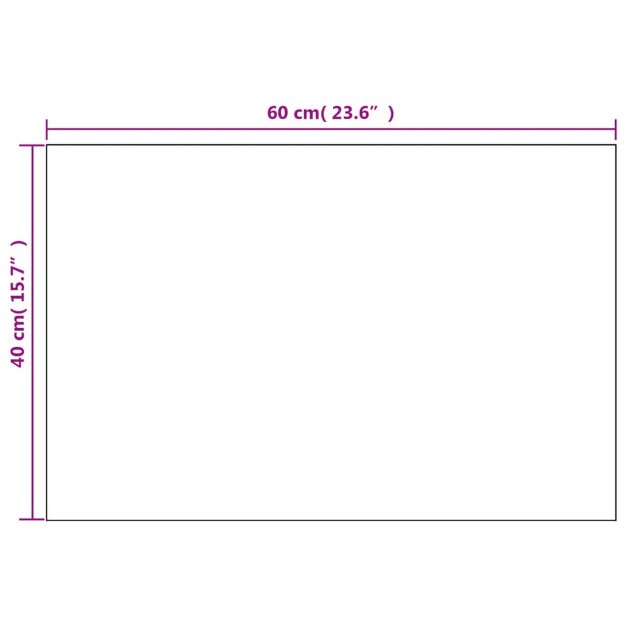 Wandspiegels Rechthoekig Glas 2 60 x 40 cm zonder LED