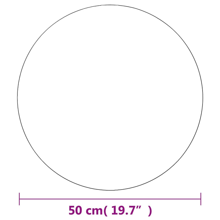 Wandspiegels Rond 50 Cm Glas 2 Φ 50 cm zonder LED