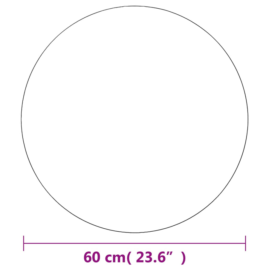 Wandspiegels Rond 60 Cm Glas 2 Φ 60 cm zonder LED